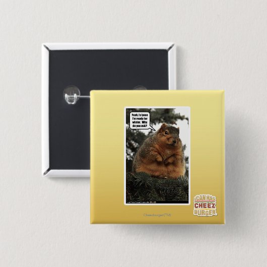 Bereiten Sie für Winter vor Button (Vorne & Hinten)