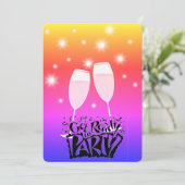 Bereiten Sie sich auf das Party vor Save The Date (Stehend Vorderseite)