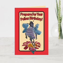 Bereiten Sie sich auf Ihren Pollen Geburtstag der Karte