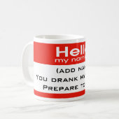 Bereiten Sie sich auf Kaufen! Kaffeetasse (Vorderseite Links)