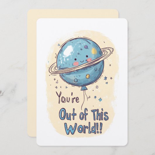 Bereiten Sie sich auf Liftoff vor, Sie sind aus di Einladung (Vorne/Hinten)