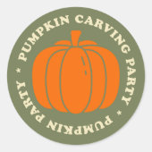 Bereiten Sie sich auf unseren alljährlichen Kürbis Runder Aufkleber (Vorderseite)