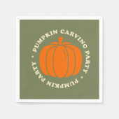 Bereiten Sie sich auf unseren alljährlichen Kürbis Serviette (Vorderseite)