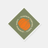 Bereiten Sie sich auf unseren alljährlichen Kürbis Serviette (Ecke)