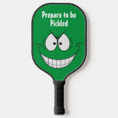 Bereiten Sie sich darauf vor, als Grüner Krieger a Pickleball Schläger (Vorderseite)