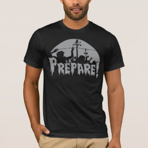 Bereiten Sie sich für Zombies vor T-Shirt