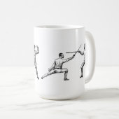 Bereiten Sie vor, fechten Sie! Vintage Kaffeetasse (VorderseiteRechts)