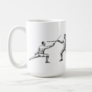 Bereiten Sie vor, fechten Sie! Vintage Kaffeetasse