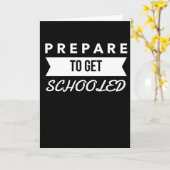 Bereiten Sie vor sich, geschult - zurück zu Schule Karte (Gelbe Blume)