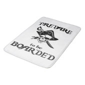 Bereiten Sie vor sich, verschalter schwarzer Badematte (Schrägansicht)