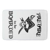 Bereiten Sie vor sich, verschalter schwarzer Badematte (Vorderseite)