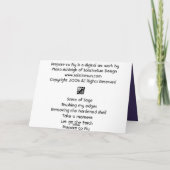 Bereiten Sie vor sich zu fliegen Karte (Rückseite)