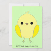 Bereiten Sie vor, um Babyparty auszubrüten Einladung (Rückseite)