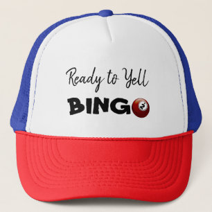Bereiten Sie vor, um BINGO glücklichen Hut zu Truckerkappe