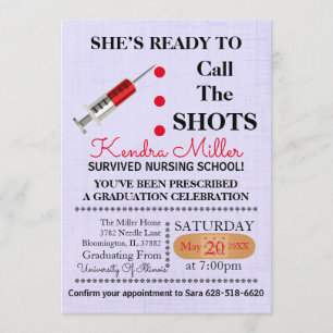 Bereiten Sie vor, um die Schüsse zu nennen, die Einladung