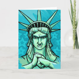 Bereiten Sie vor, um etwas zu lochen Freiheit Karte