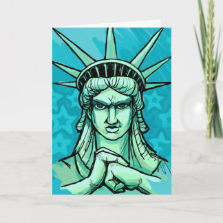 Bereiten Sie vor, um etwas zu lochen Freiheit Karte