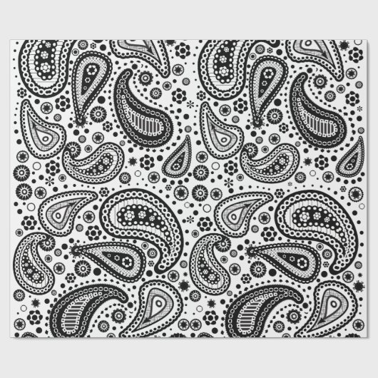 Bereiten Sie vor, um gemustertes Papier Paisleys Geschenkpapier (Flach)