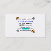 Bereiten Sie vor, um Telefonkarte zu Telefonnummerkarte (Rückseite)