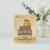 Bereiten Sie vor, um zu fliegen danken Ihnen flach Dankeskarte (Stehend Vorderseite)