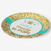 Bereiten Sie zum Popgold und zum tadellosen Pappteller (Schrägansicht)