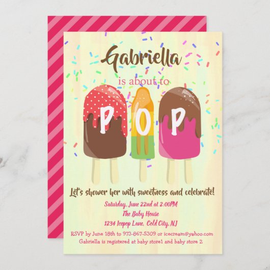 Bereiten Sie zur POP Einladung (Vorne/Hinten)