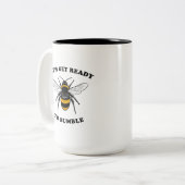 Bereiten wir uns auf die Hummel vor Zweifarbige Tasse (Vorderseite Links)