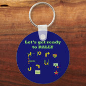 Bereiten wir uns auf die Kundgebung vor Schlüsselanhänger (Vorderseite)