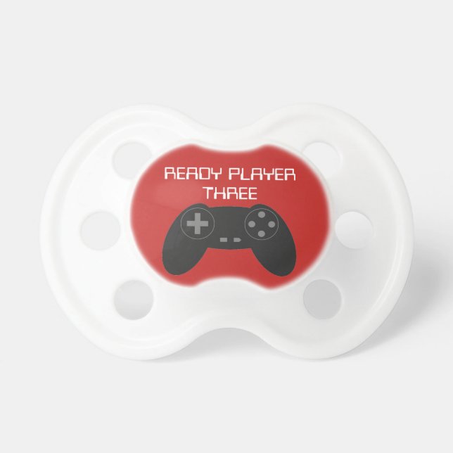 BEREITER SPIELER DREI Gamer Schnuller (Vorne)