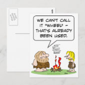 bereits benutzter Caveman Postkarte (Vorne/Hinten)