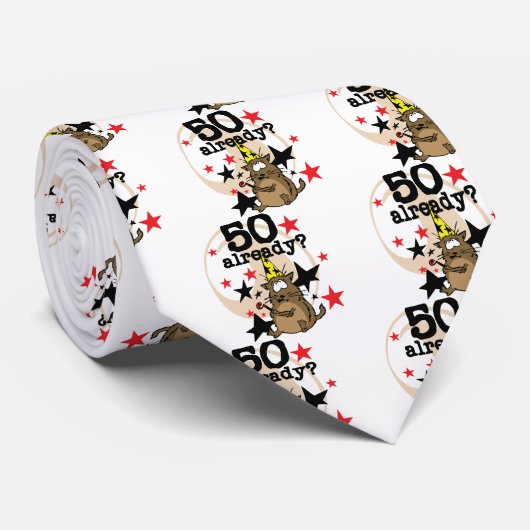 Bereits Geburtstag 50 Krawatte (Gerollt)