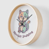 Bereits richtend, sarkastische Katze Uhr (Winkel)