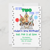 Bereits zum zweiten Geburtstag Einladung (Vorderseite)