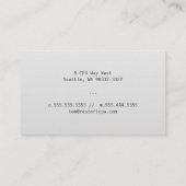 Bereitschaft auf Steigung Visitenkarte (Rückseite)