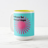 Bereitschaft für eine Tasse zur Pflege der Hoffnun (Vorderseite Links)