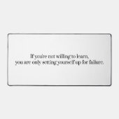 Bereitschaft, Schreibunterricht zu lernen Schreibtischunterlage (Vorderseite)