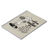 Bereitschaft zur Bekämpfung Notizblock (Linke Seite)