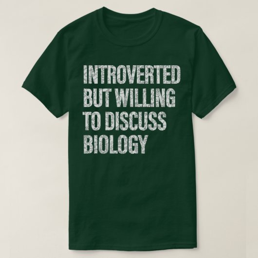 Bereitschaft zur Diskussion über Biologie - Studen T-Shirt (Design vorne)