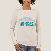 Bereitschaft zur Diskussion über HORSES Tri-Blend Shirt (Vorderseite)