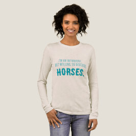 Bereitschaft zur Diskussion über HORSES Tri-Blend Shirt
