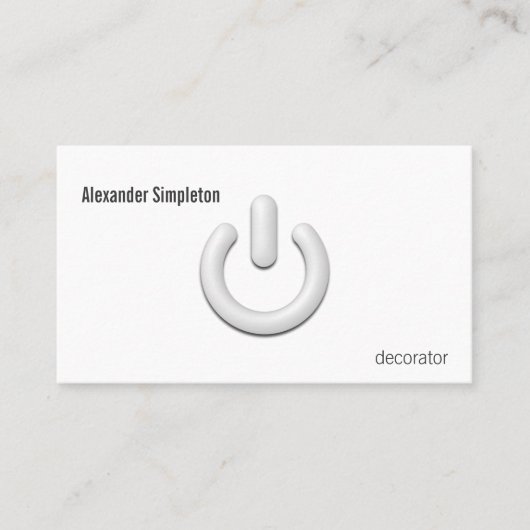 Bereitschaftssymbol Visitenkarte (Vorderseite)