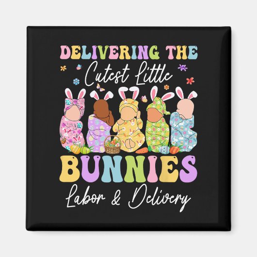 Bereitstellung der Niedlichen kleinen Bunnies Land Magnet (Vorne)