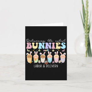 Bereitstellung der Niedlichsten Bunnies Osterarbei Karte