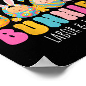 Bereitstellung der Niedlichsten Bunnies Osterarbei Poster (Ecke)