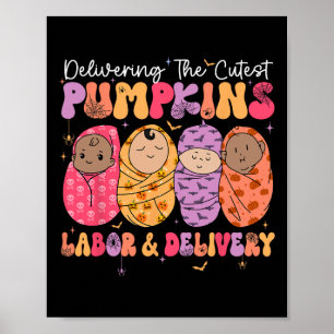 Bereitstellung der Niedlichsten Pumpkins Arbeit un Poster