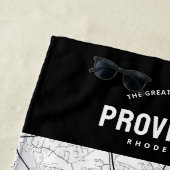 Bereitstellung der Stadtkarte + Ihre benutzerdefin Strandtuch (Beispiel)