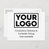 Bereitstellung individueller Firmenlogos und Curbs Ankündigungspostkarte (Vorne/Hinten)
