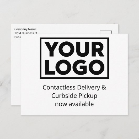Bereitstellung individueller Firmenlogos und Curbs Ankündigungspostkarte (Vorne/Hinten)
