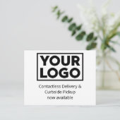 Bereitstellung individueller Firmenlogos und Curbs Ankündigungspostkarte (Stehend Vorderseite)