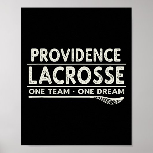 Bereitstellung Lacrosse One Team One Dream Poster (Vorne)